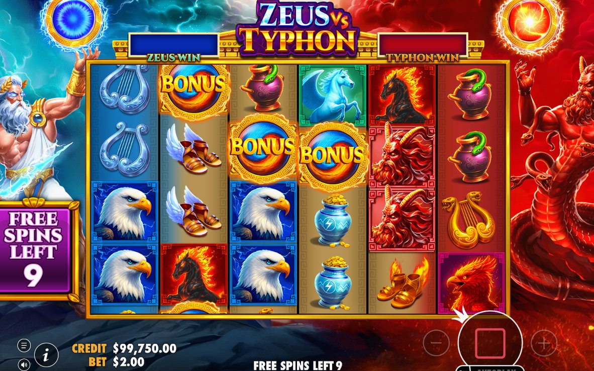 Free Spins with a GOD MULTIPLIER value on each side