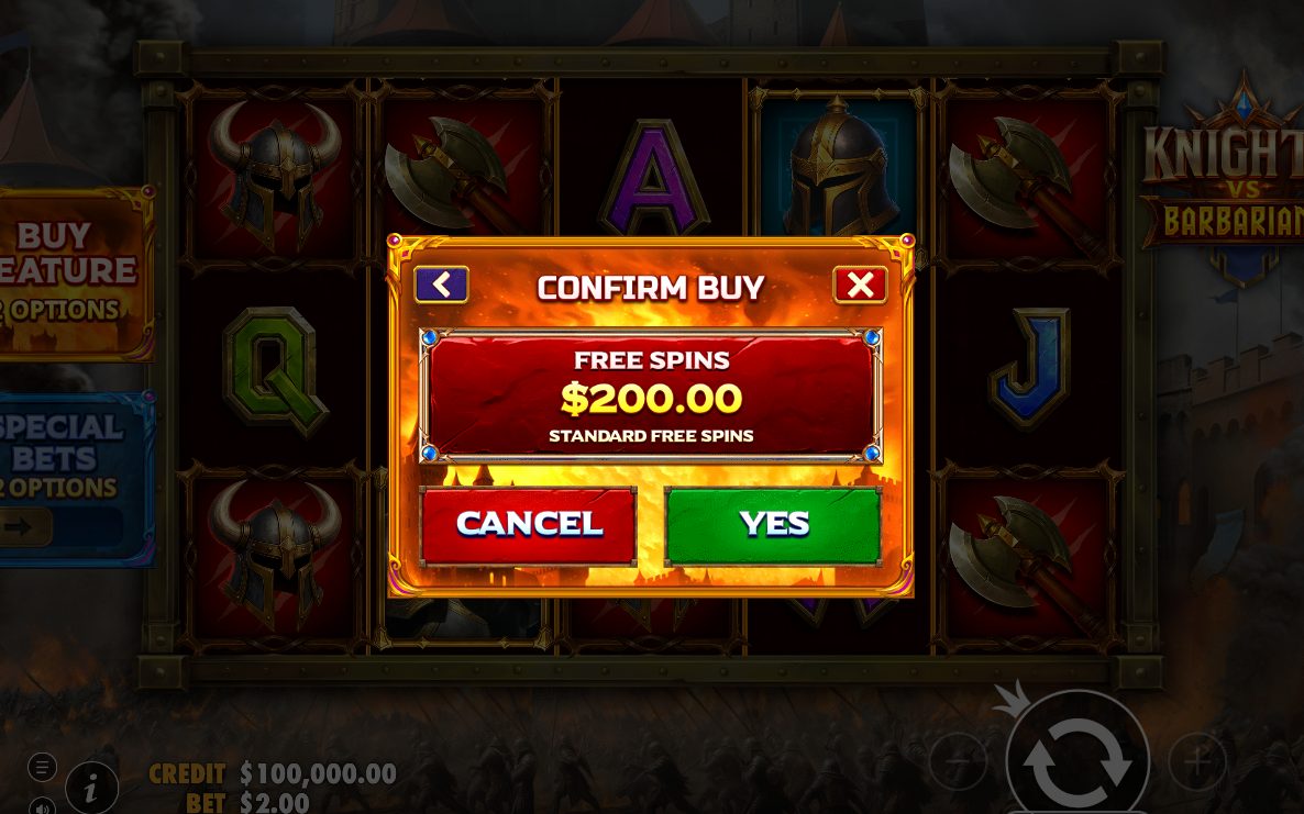 Center Symbol Feature, BATTLE SCATTER on the marked position
